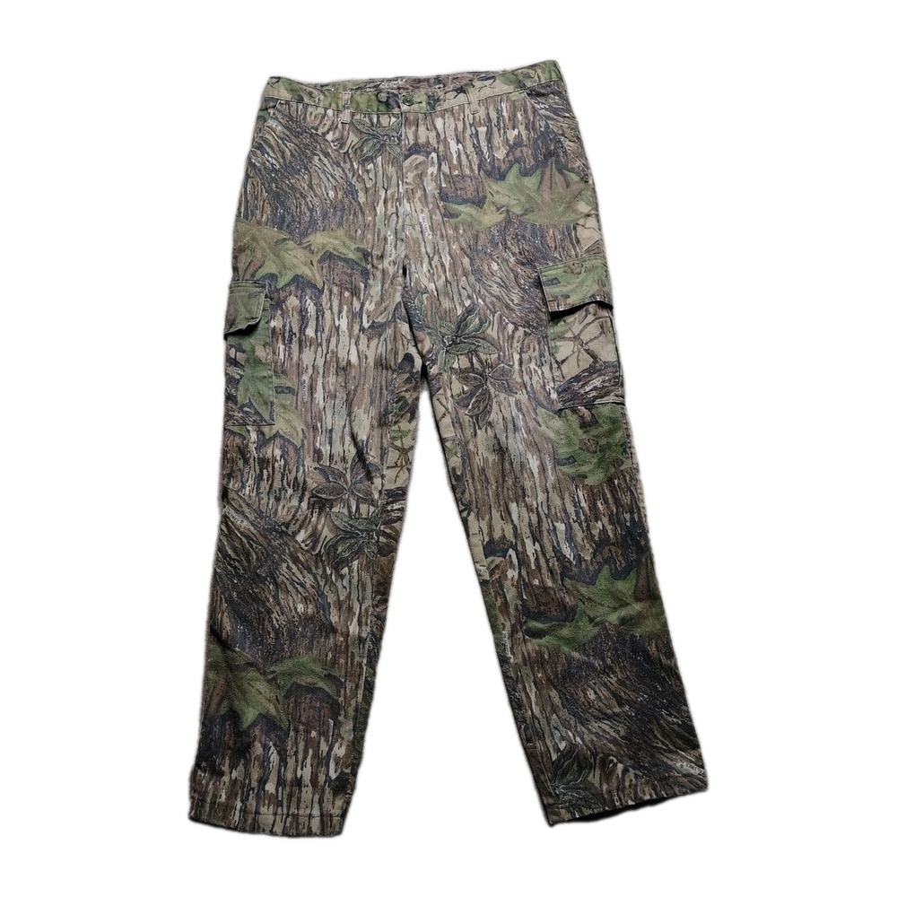 Realtree Camo Cargo Pants Mens 40 Green Camouflage Straight Leg Made In USA